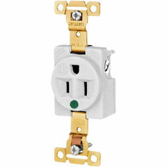 Bryant Electric - Straight Blade Receptacles Receptacle Type: Single Receptacle Grade: Hospital - Strong Tooling