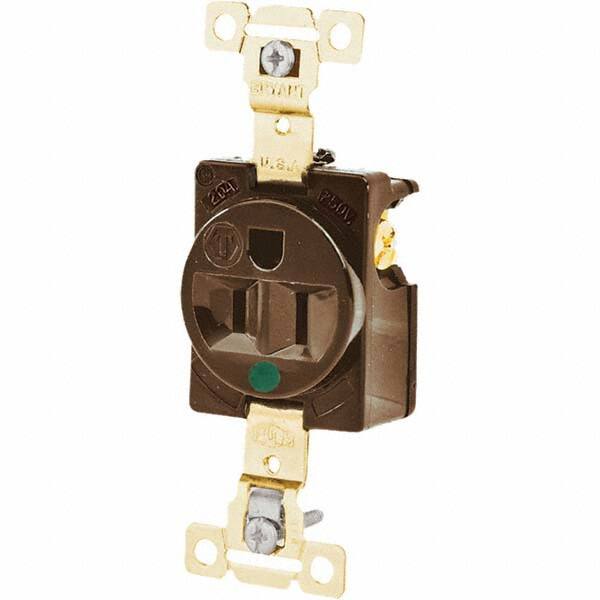 Bryant Electric - Straight Blade Receptacles Receptacle Type: Single Receptacle Grade: Hospital - Strong Tooling