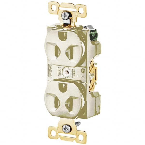 Bryant Electric - Straight Blade Receptacles Receptacle Type: Duplex Receptacle Grade: Industrial - Strong Tooling