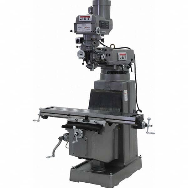 Jet - Knee Milling Machines Spindle Speed Control: Electronic Variable Speed Table Length (Inch): 10 - Strong Tooling