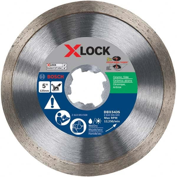 Bosch - Wet & Dry-Cut Saw Blades Blade Diameter (Inch): 5 Blade Material: Diamond-Tipped - Strong Tooling