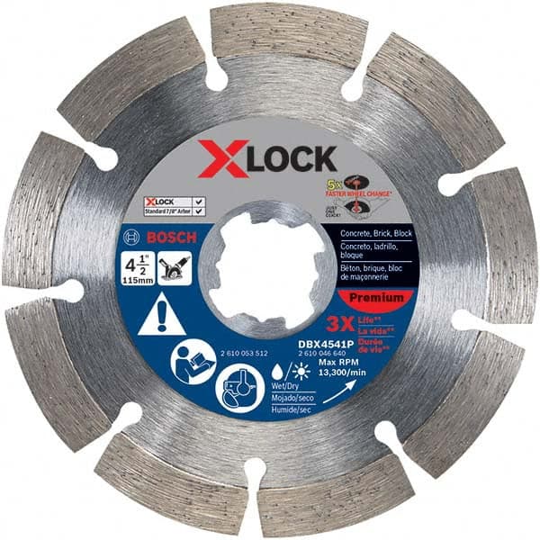 Bosch - Wet & Dry-Cut Saw Blades Blade Diameter (Inch): 4-1/2 Blade Material: Diamond-Tipped - Strong Tooling