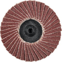 Flap Disc: 80 Grit, Aluminum Oxide, Type 27 Coated, Plastic-Backed, 14,000 RPM