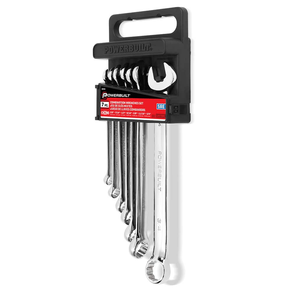 Powerbuilt - Wrench Sets; Tool Type: Combination Wrench ; System of Measurement: Inch ; Size Range: 3/8 - Exact Industrial Supply