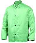 2X-Large - Green Flame Retardant 9 oz Cotton Jackets -- Jackets are 30" long - Strong Tooling