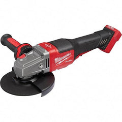 Milwaukee Tool - 4-1/2 - 6" Wheel Diam, 9,000 RPM, Cordless Angle & Disc Grinder - 5/8-11 Spindle, 18 Volts, Side Exhaust - Strong Tooling