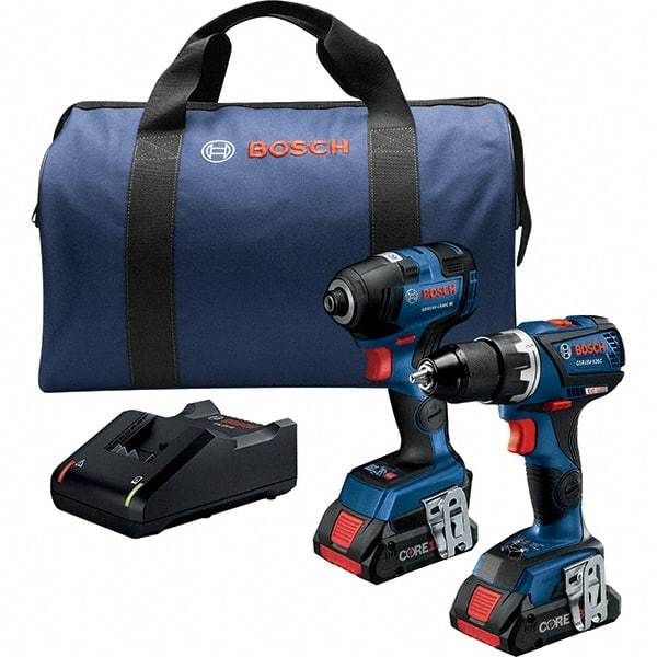 Bosch - Cordless Tool Combination Kits Voltage: 18 Tools: Impact Driver; Drill/Driver - Strong Tooling