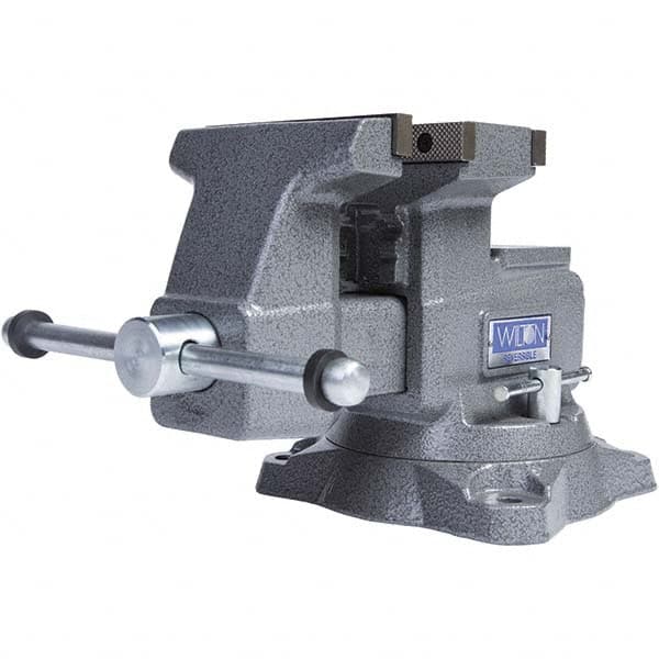 Wilton - Bench & Pipe Combination Vises Jaw Width (Inch): 5-1/2 Jaw Opening Capacity (Inch): 6-3/4 (Regular); 10-3/4 (Reversed) - Strong Tooling