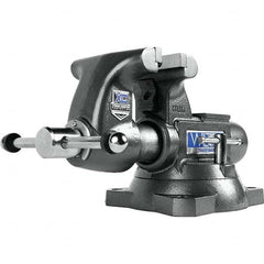 Wilton - Bench & Pipe Combination Vises Jaw Width (Inch): 5-1/2 Jaw Opening Capacity (Inch): 3-5/8 - Strong Tooling