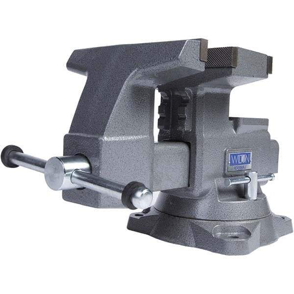 Wilton - Bench & Pipe Combination Vises Jaw Width (Inch): 8 Jaw Opening Capacity (Inch): 9-1/4 (Regular); 14-1/2 (Reversed) - Strong Tooling