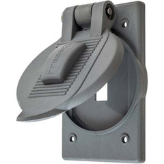 Hubbell Wiring Device-Kellems - Weatherproof Box Covers Cover Shape: Round Number of Holes in Outlet: 1 - Strong Tooling