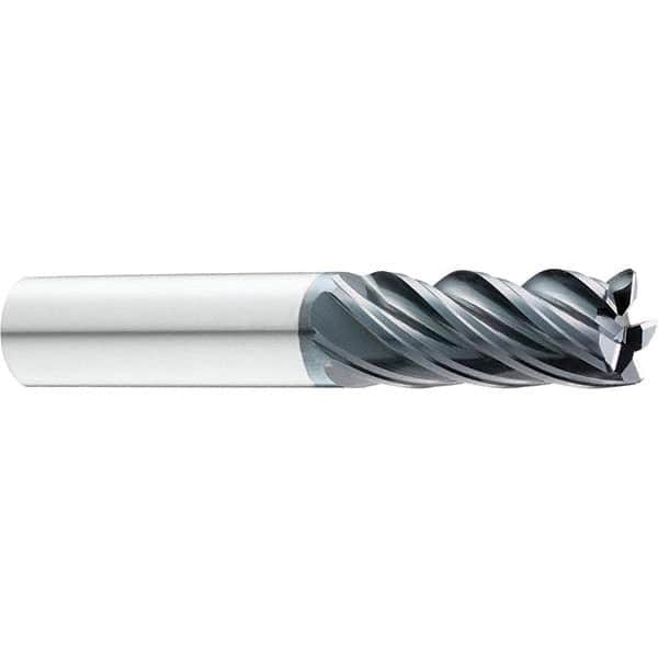 SGS - 3/16" Diam, Variable Pitch, 1/2" LOC, 5 Flute Solid Carbide Roughing Corner Radius End Mill - Strong Tooling