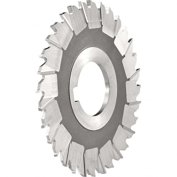 Side Chip Saw: 7″ Blade Dia, 1/8″ Blade Thickness, 1″ Arbor Hole Dia, 44 Teeth, High Speed Steel Uncoated, Staggered Tooth