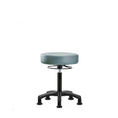 Lab Stool: Vinyl, 25″ Seat Width, 25″ Seat Depth Round Height