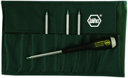 8 Piece - T6; T7; T8; T9; T10; T15; T20; T25 - ESD Safe Interchangeable Torx Blade Set in Canvas Pouch - Strong Tooling