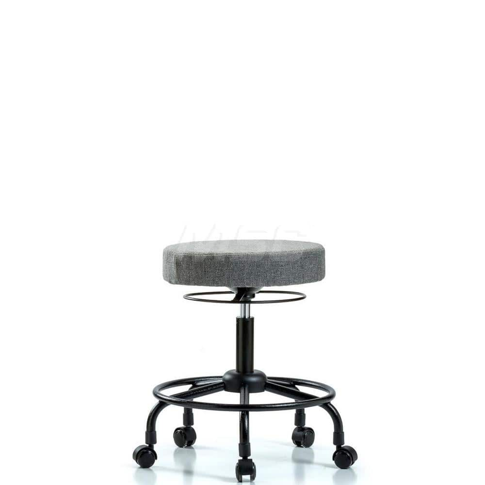 Adjustable Height Swivel Stool: Olefin, 24″ Seat Width, 24″ Seat Depth Round Height