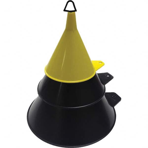 Funnel King - Oil Funnels & Can Oiler Accessories Type: Funnel Set Material: Polyethylene - Strong Tooling