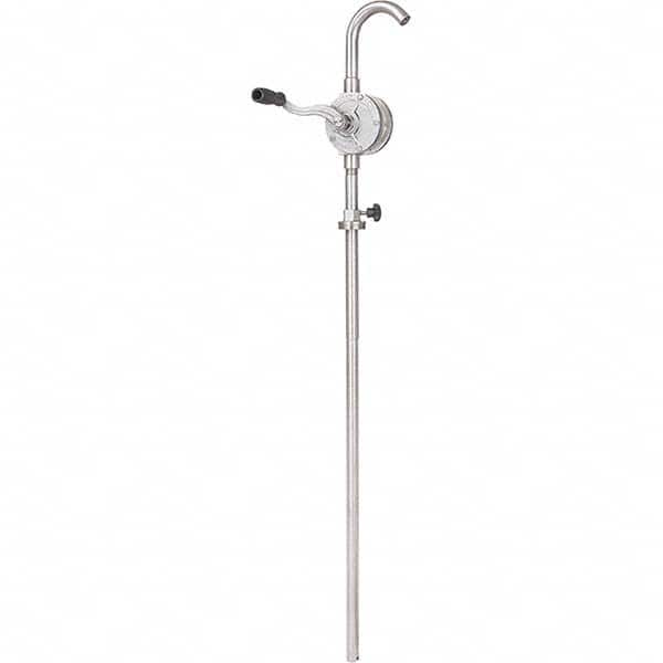 Rotary Hand Pump: 1 gal/TURN, Water Based Lubrication, 304 Stainless Steel & Polytetrafluroethylene