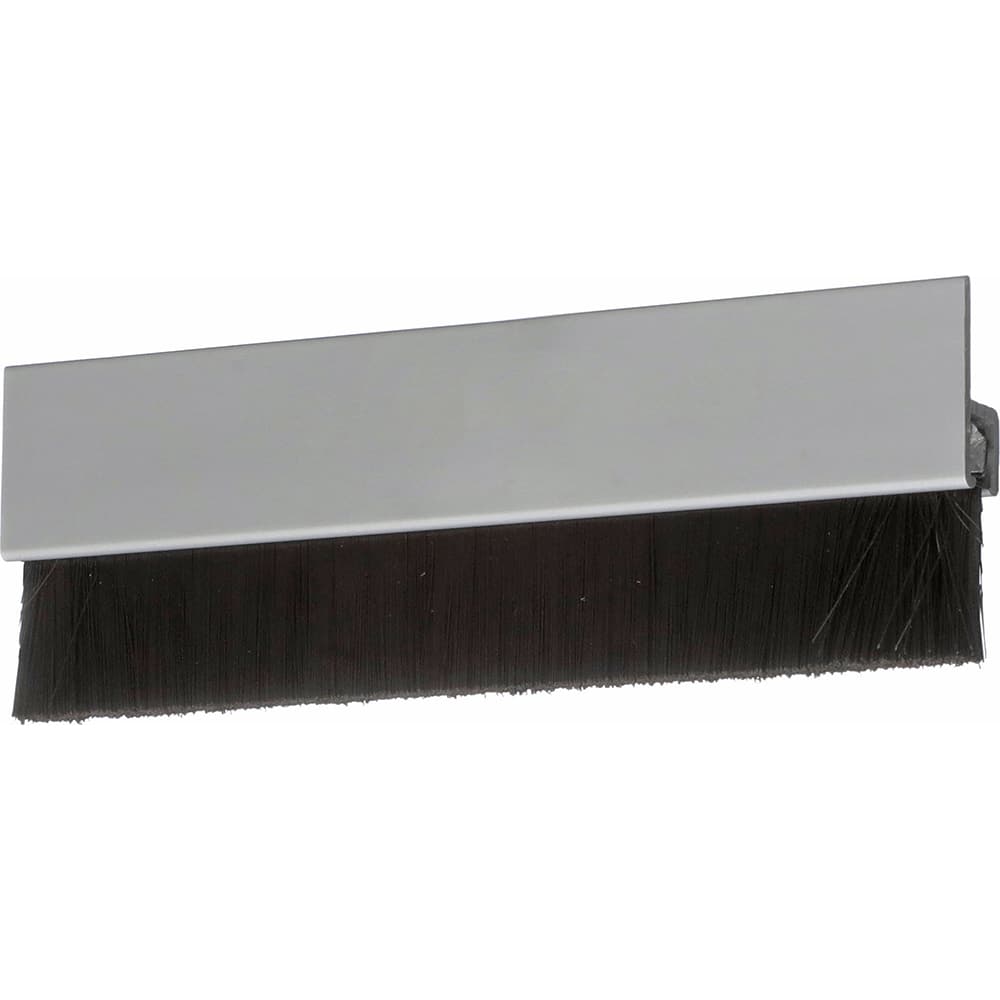 Osborn - Sweeps & Seals; Type: Door Sweep ; Width (Inch): .366 ; Finish/Coating: Clear Anodized Aluminum ; Material: Nylon; Clear Anodized Aluminum ; Back Strip Brush Width (Inch): .24 ; Bristle Length (Inch): 1.0000 - Exact Industrial Supply