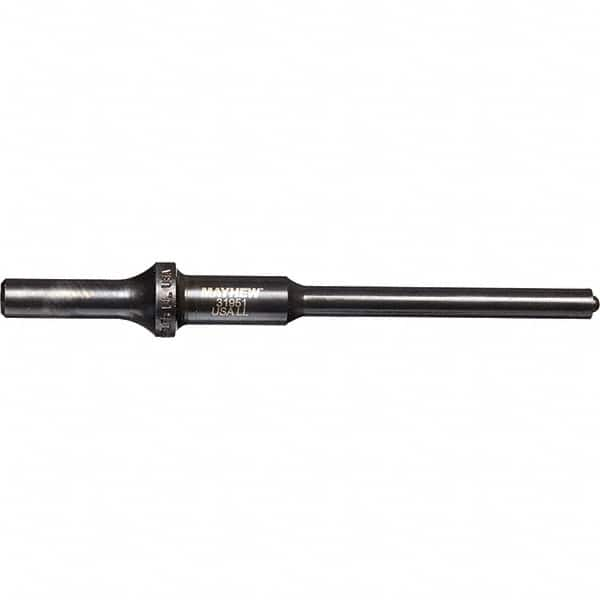 Mayhew - 5/16" Head Width, 6" OAL, Roll Pin Punch - Round Drive, Round Shank, Steel - Strong Tooling