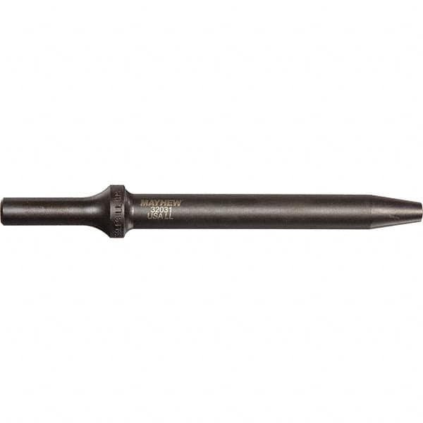 Mayhew - 1/8" Head Width, 6" OAL, Rivet Cutter Chisel - Round Drive, Round Shank, Steel - Strong Tooling