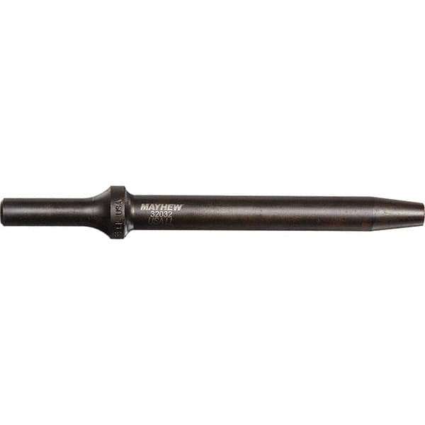 Mayhew - 5/32" Head Width, 6" OAL, Rivet Cutter Chisel - Round Drive, Round Shank, Steel - Strong Tooling