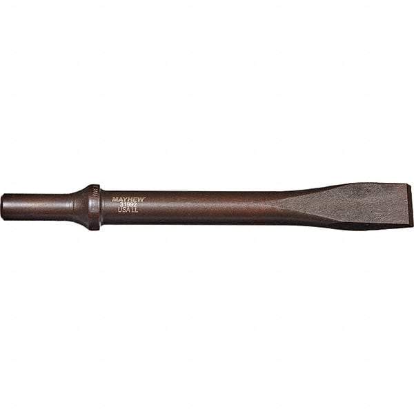 Mayhew - 3/4" Head Width, 7-1/2" OAL, Rivet Cutter Chisel - Round Drive, Round Shank, Steel - Strong Tooling