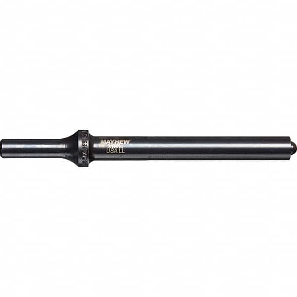 Mayhew - 1/2" Head Width, 6" OAL, Roll Pin Punch - Round Drive, Round Shank, Steel - Strong Tooling