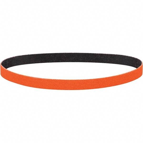 Dynabrade - 3/4" Wide x 18" OAL, 40 Grit, Ceramic Abrasive Belt - Ceramic, Coated, Y Weighted Cloth Backing, Wet/Dry - Strong Tooling