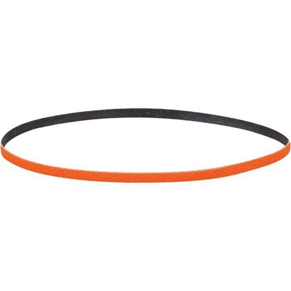 Dynabrade - 1/4" Wide x 24" OAL, 60 Grit, Ceramic Abrasive Belt - Ceramic, Coated, Y Weighted Cloth Backing, Wet/Dry - Strong Tooling