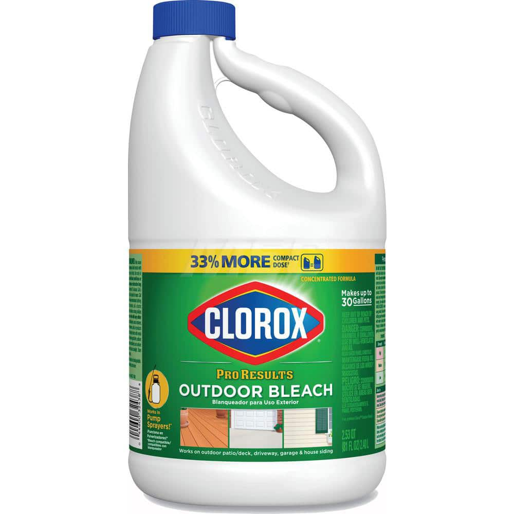 Bleach; Form: Liquid; Container Type: Bottle; Container Size (oz.): 81.00; Harshness: Moderate; Scent: Unscented