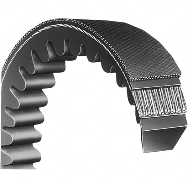 Bando - Section 3V, 1.23" Wide, 113" Outside Length, V-Belt - Neoprene Rubber, Black, Classic Banded, No. 3V1120 - Strong Tooling