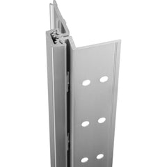 Stanley - Continuous Hinges; Type: Half Surface ; Mount Type: Half Surface ; Overall Length (Inch): 95; 95 ; Hinge Material: Aluminum ; Width (Decimal Inch): 3.5 ; Thickness (Decimal Inch): 0.1120 - Exact Industrial Supply