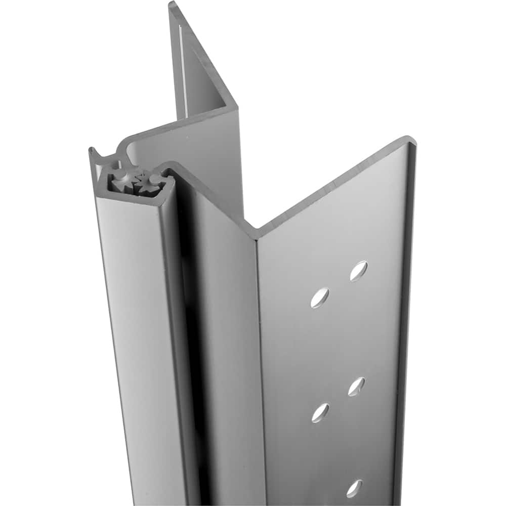 Stanley - Continuous Hinges; Type: Full Mortise ; Mount Type: Full Mortise ; Overall Length (Inch): 83; 83 ; Hinge Material: Aluminum ; Thickness (Decimal Inch): 0.1120 ; Material: Aluminum - Exact Industrial Supply