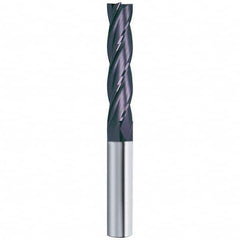 Guhring - 1/2", 2" LOC, 1/2" Shank Diam, 4" OAL, 4 Flute Solid Carbide Square End Mill - Strong Tooling