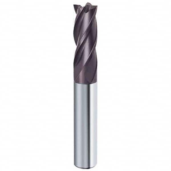 Guhring - 1/2", 1" LOC, 1/2" Shank Diam, 3" OAL, 4 Flute Solid Carbide Square End Mill - Strong Tooling