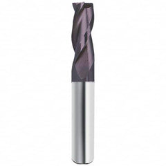 Guhring - 3/4", 1-1/2" LOC, 3/4" Shank Diam, 4" OAL, 3 Flute Solid Carbide Square End Mill - Strong Tooling