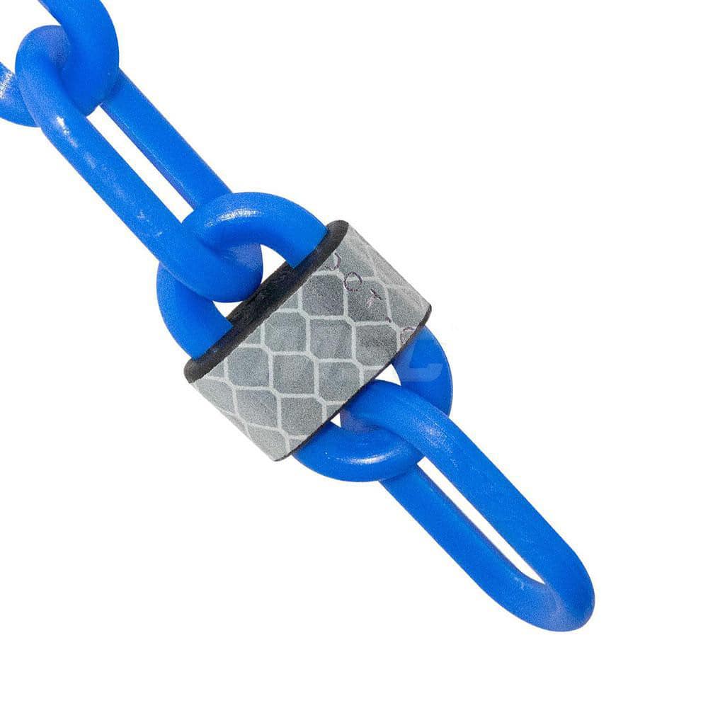 Barrier Rope & Chain; Type: Safety Barrier Chain; Material: Plastic; Color: Blue; Rope/Chain Material: Plastic; Hook Fitting Material: None; Snap End Material: None; Color: Blue; Length (Feet): 100.00; 100.000; Overall Length: 100.00