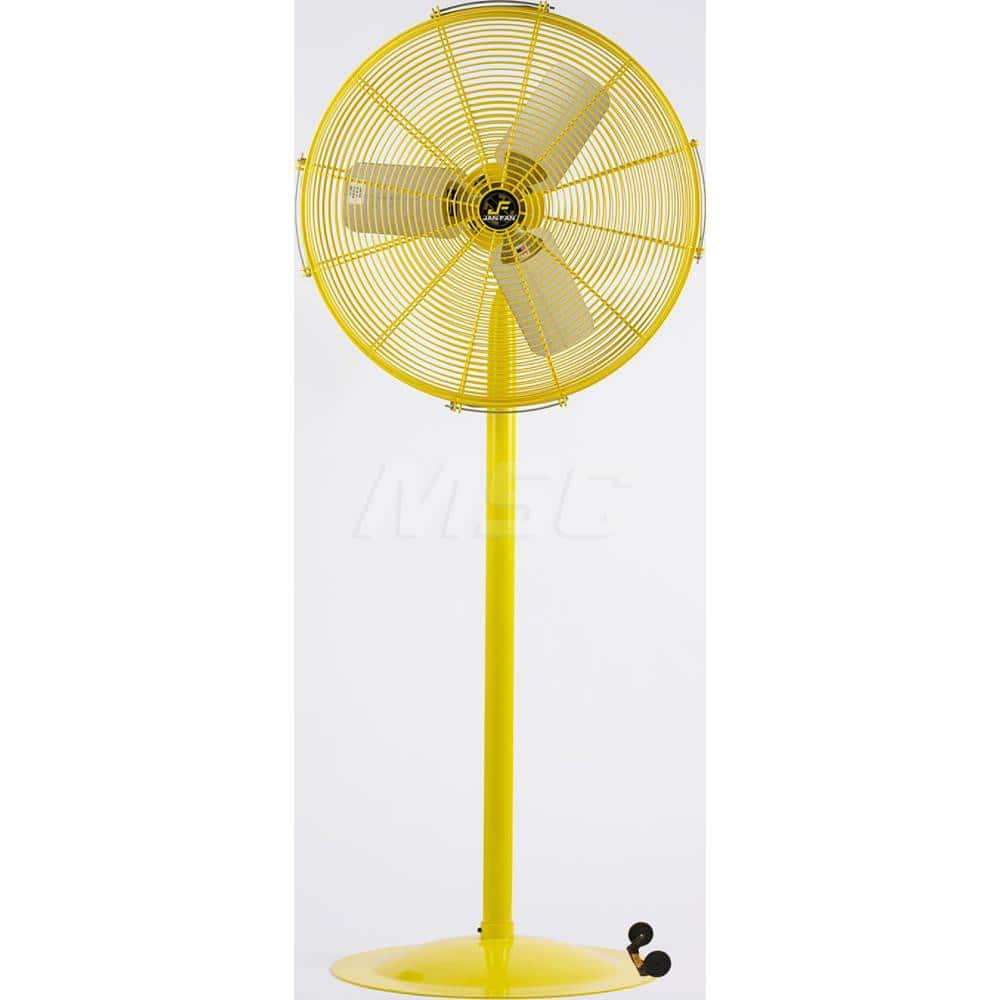 Industrial Circulation Fan: 20″ Dia, 2,833 CFM 115V, 1/4 hp, 1 Phase, 2 Speed, Portable Mount