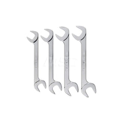 Wrench Set: 4 Pc, Metric Chrome-Plated