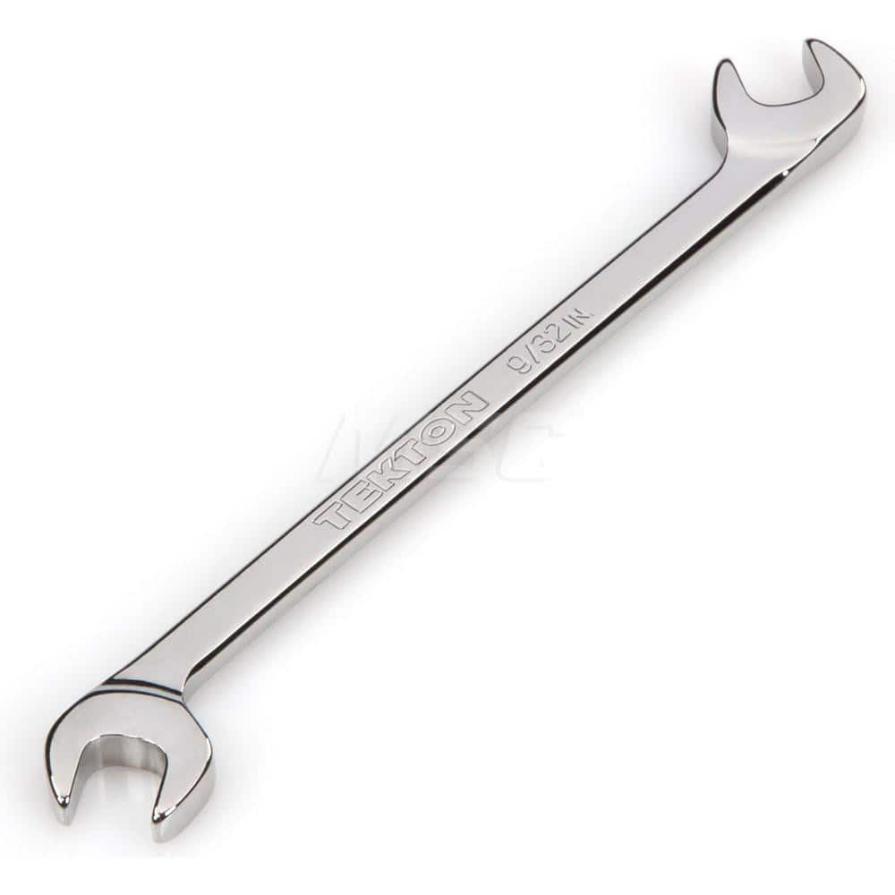 Open End Wrench: Angled & Open End Head, 9/32″ Chrome Moly Finish