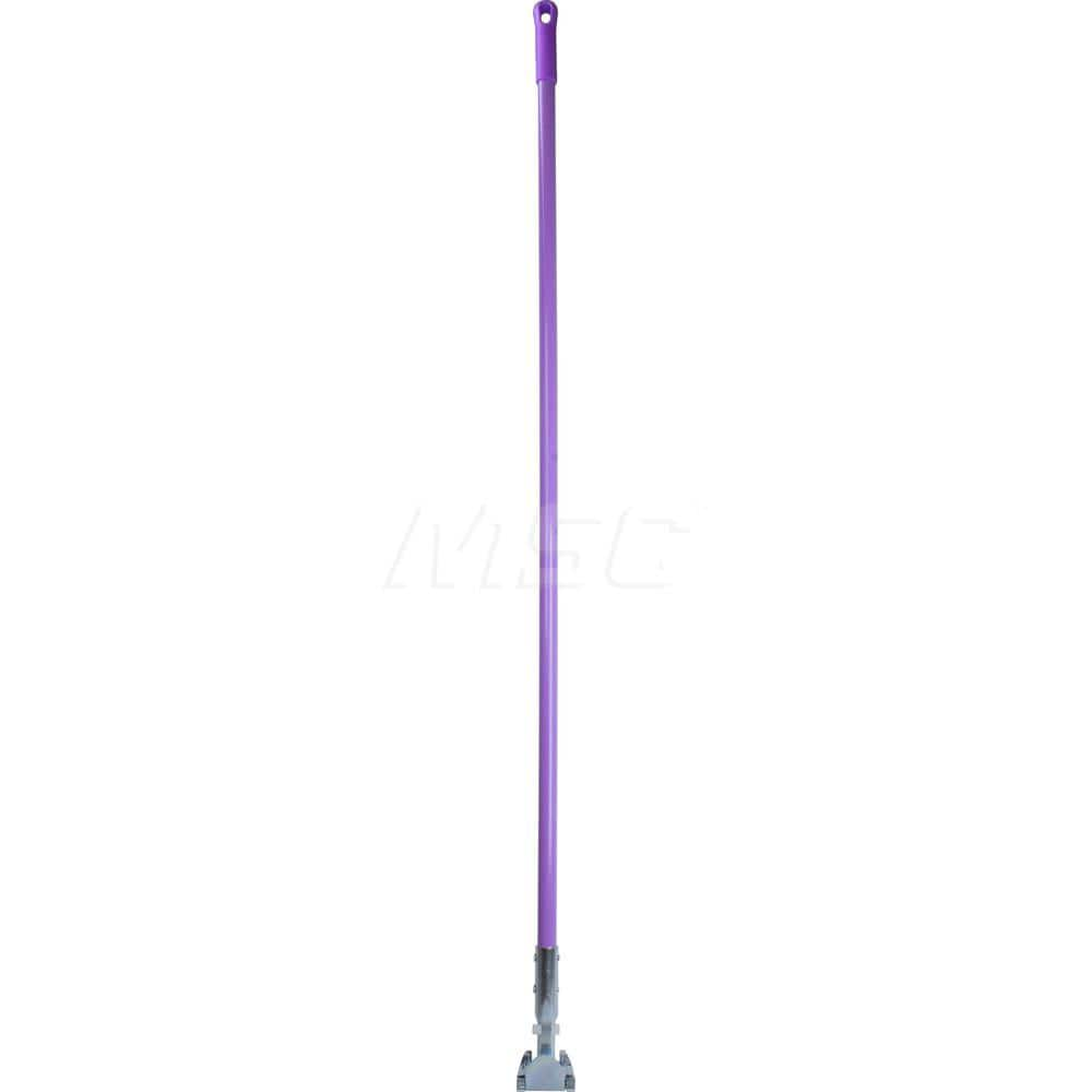 Mop Handles; For Use With: Dust Mops; Connection Type: Clip-On; Handle Type: Clip-On; Handle Length (Inch): 60; Handle Material: Fiberglass; Handle Style: No; Color: Purple; Connector Material: Steel; Handle Length: 60; Telescoping: No