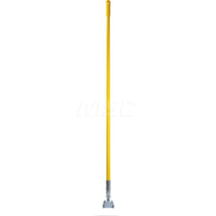 Mop Handles; For Use With: Dust Mops; Connection Type: Clip-On; Handle Type: Clip-On; Handle Length (Inch): 60; Handle Material: Fiberglass; Handle Style: No; Color: Yellow; Connector Material: Steel; Handle Length: 60; Telescoping: No