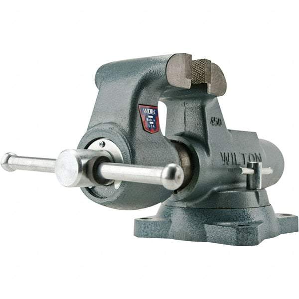 Wilton - Bench Vises Jaw Width (Inch): 6 Jaw Opening Capacity (Inch): 10 - Strong Tooling