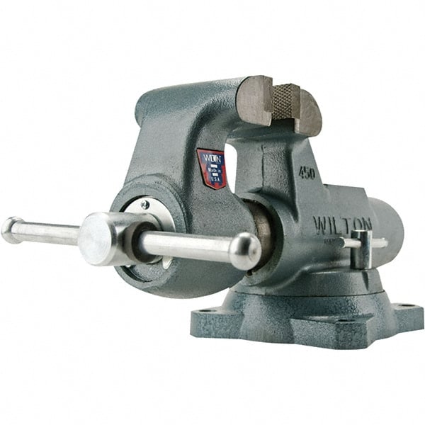 Wilton - Bench Vises Jaw Width (Inch): 4 Jaw Opening Capacity (Inch): 6-1/2 - Strong Tooling