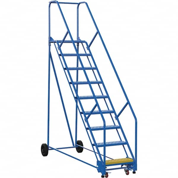 Vestil - 120" High 350 Lb Capacity 9 Step Ladder - Strong Tooling