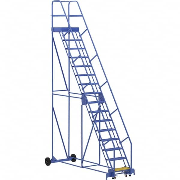 Vestil - 196" High 350 Lb Capacity 16 Step Ladder - Strong Tooling