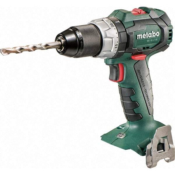 Metabo - 18 Volt 1/2" Chuck Pistol Grip Handle Cordless Drill - 600/2100 RPM, Keyless Chuck, Reversible, Lithium-Ion Batteries Not Included - Strong Tooling