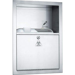 ASI-American Specialties, Inc. - Sharps Container Cabinets : Surface Mounted Color: Silver - Strong Tooling