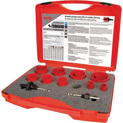 Rothenberger - Hole Saw Kits Minimum Saw Diameter (Inch): 3/4 Maximum Saw Diameter (Inch): 2-1/2 - Strong Tooling